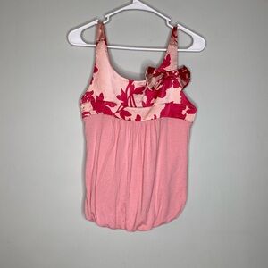 Vintage 1990-2000 Y2k hot pink and baby pink tank top Bebe